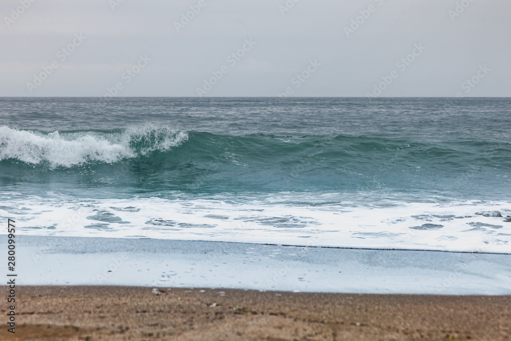 Waves in a bay, Northern Spain