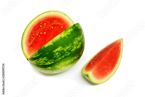 Sliced Watermelon on a White Background 1