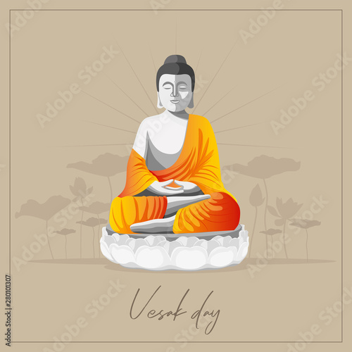 Vector Background for Vesak Day