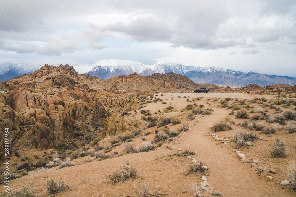 Sierra Nevada Mountains scenic view from Alabama Hills, California, United States Sierra Nevada Mountains scenic view from Alabama Hills, California, United States