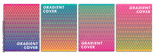 Line Background with Colorful Gradient Style