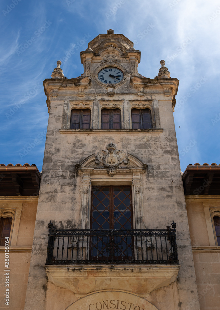 historical center of the old medieval town of Alcudia, Mallorca historical center of the old medieval town of Alcudia, Mallorca