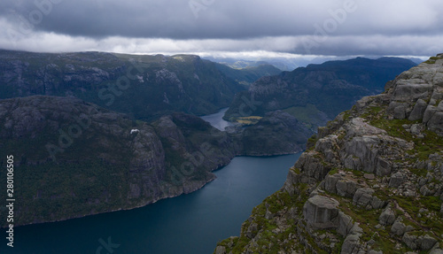 View from preikestulen pulpit rock, Norway © Сергій Вовк