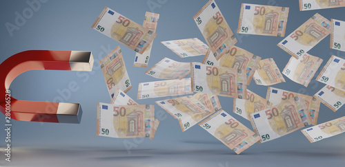 money magnet fifty euro bil...