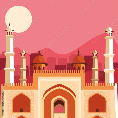 india independence day flat design