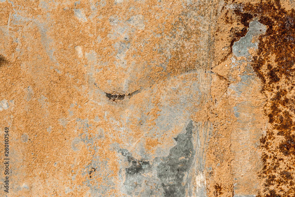 Fototapeta premium Rusty metal textured background, abstract backdrop