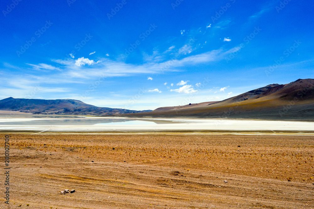 Road through the Atacama desert, Chile. Road through the Atacama desert, Chile.