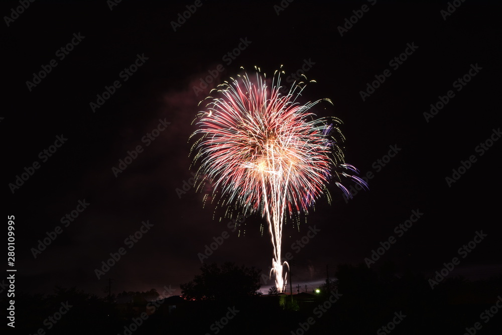 Fireworks competition in Omagari city, Japan