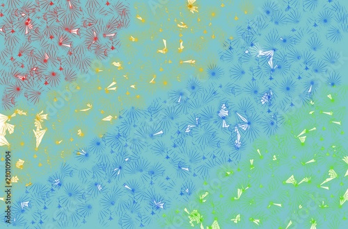 abstract background with flowers color paint wallpaper 
