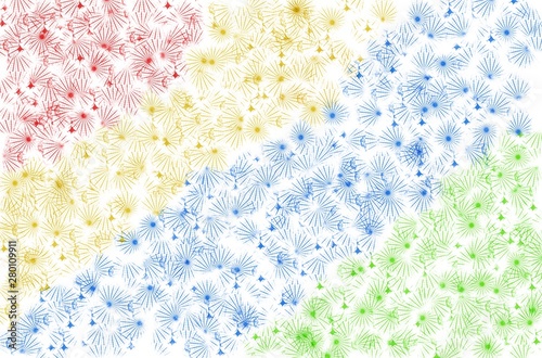 abstract background with flowers color paint wallpaper 