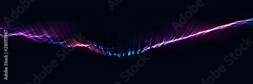 Artificial intelligence. 5G Technology Concept illustration. Wireless Mobile Internet. Equalizer for music. computer geometric digital connection structure. wireframe landscape. Big Data
