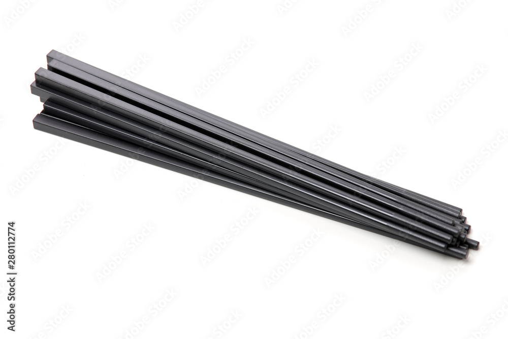 Chopsticks on a white background 