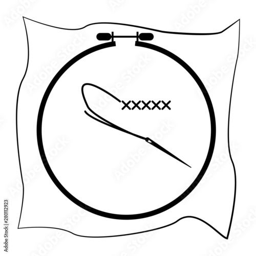 Cross stitch icon