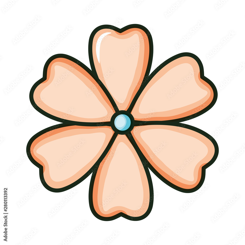 beautiful flower decorative isolated icon beautiful flower decorative isolated icon