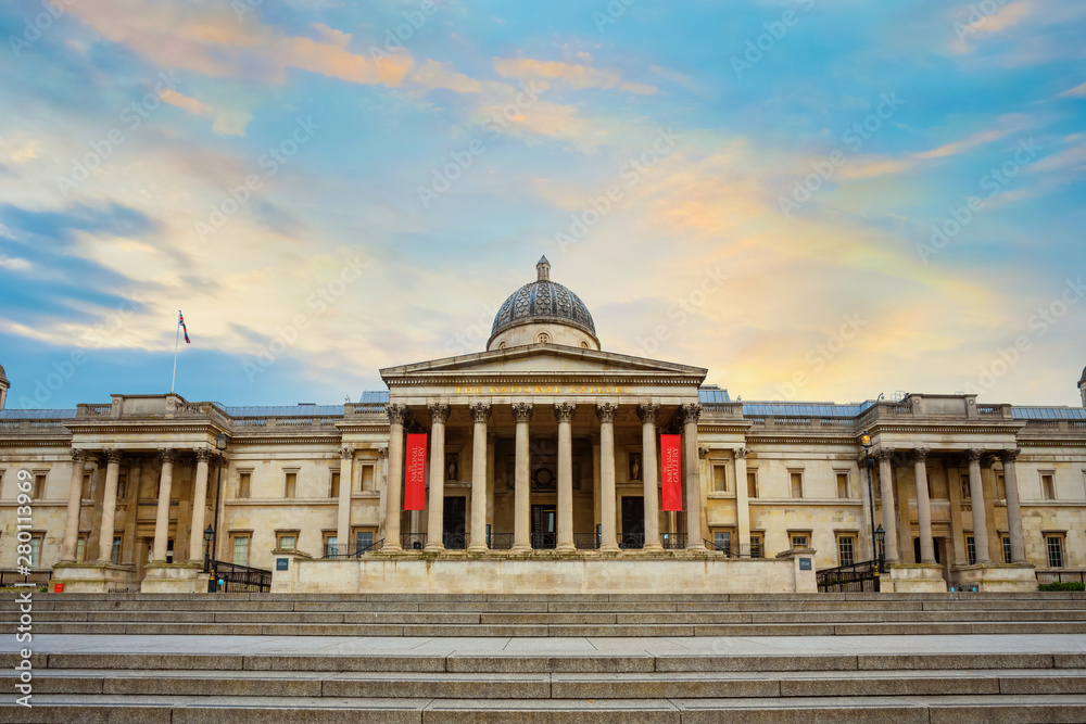 The National Gallery in London, UK