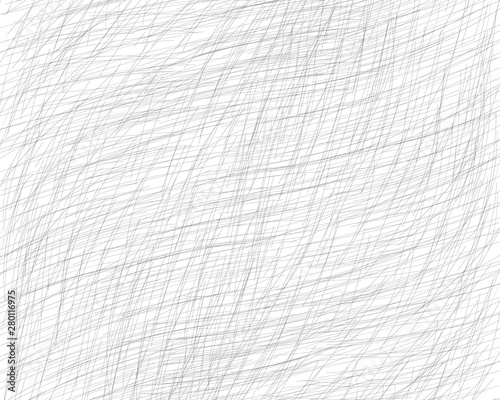 Hand drawn cross-hatching with a pencil. Oblique grey fine lines, scribble, Doodle, daub. Vector design element with the ability to overlay. Isolated background.