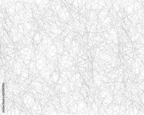 Hand drawn chaotic lines hatching with a pencil. Oblique grey thin scribble, Doodle, daub. Vector design element with the ability to overlay. Isolated background.