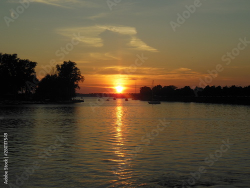 canal sunset