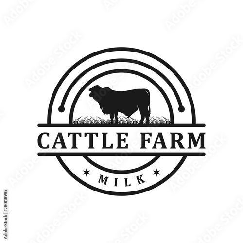 angus cow logo your company