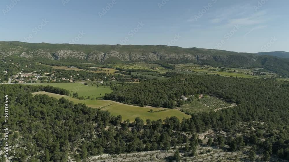 drone travel in the nature of Alcoy through fields, forests, mountains, pines and pine forests drone travel in the nature of Alcoy through fields, forests, mountains, pines and pine forests