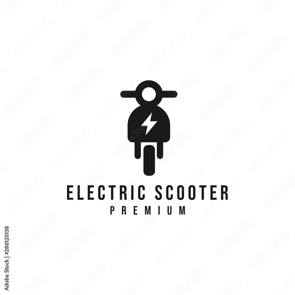 electric scooter logo Stock Vector Adobe Stock
