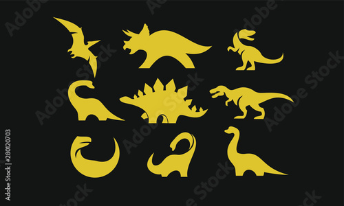 dino logo icon designs