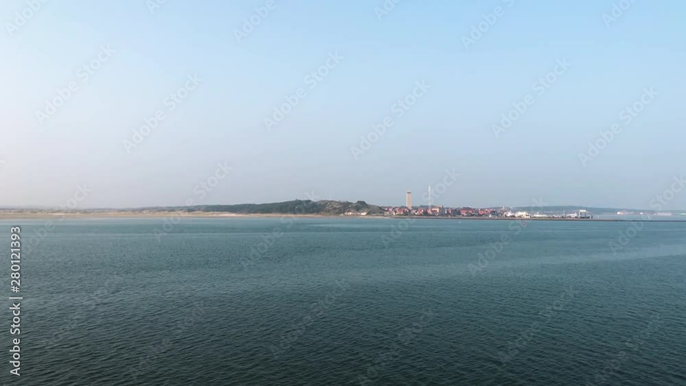 View of the island of Terschelling in the Netherlands, with lighthouse. View of the island of Terschelling in the Netherlands, with lighthouse.
