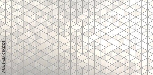 Polygonal triangles hologram light background. Gleaming abstract geometric tiles. Textured mosaic pattern.