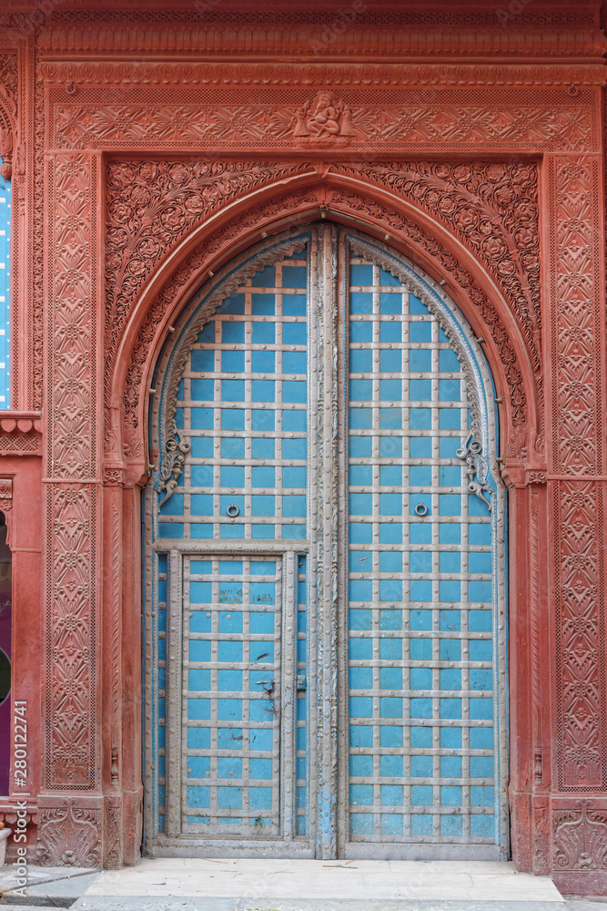 Door of Rampuria Havelies In Bikaner. India