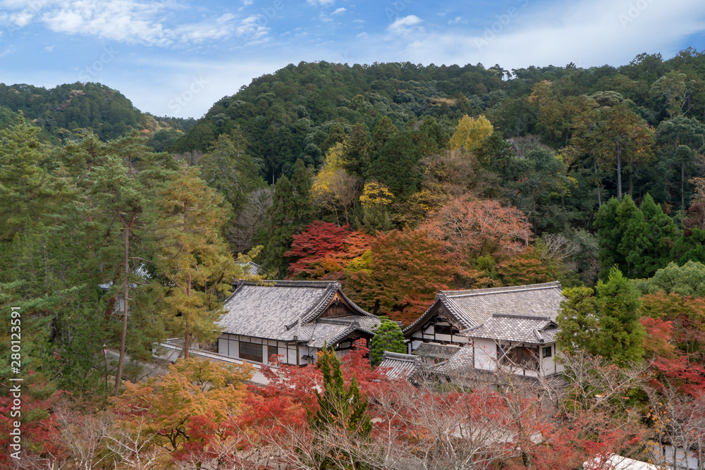 Kyoto, Japan - autumn leaves at Nanzen-ji temple Kyoto, Japan - autumn leaves at Nanzen-ji temple