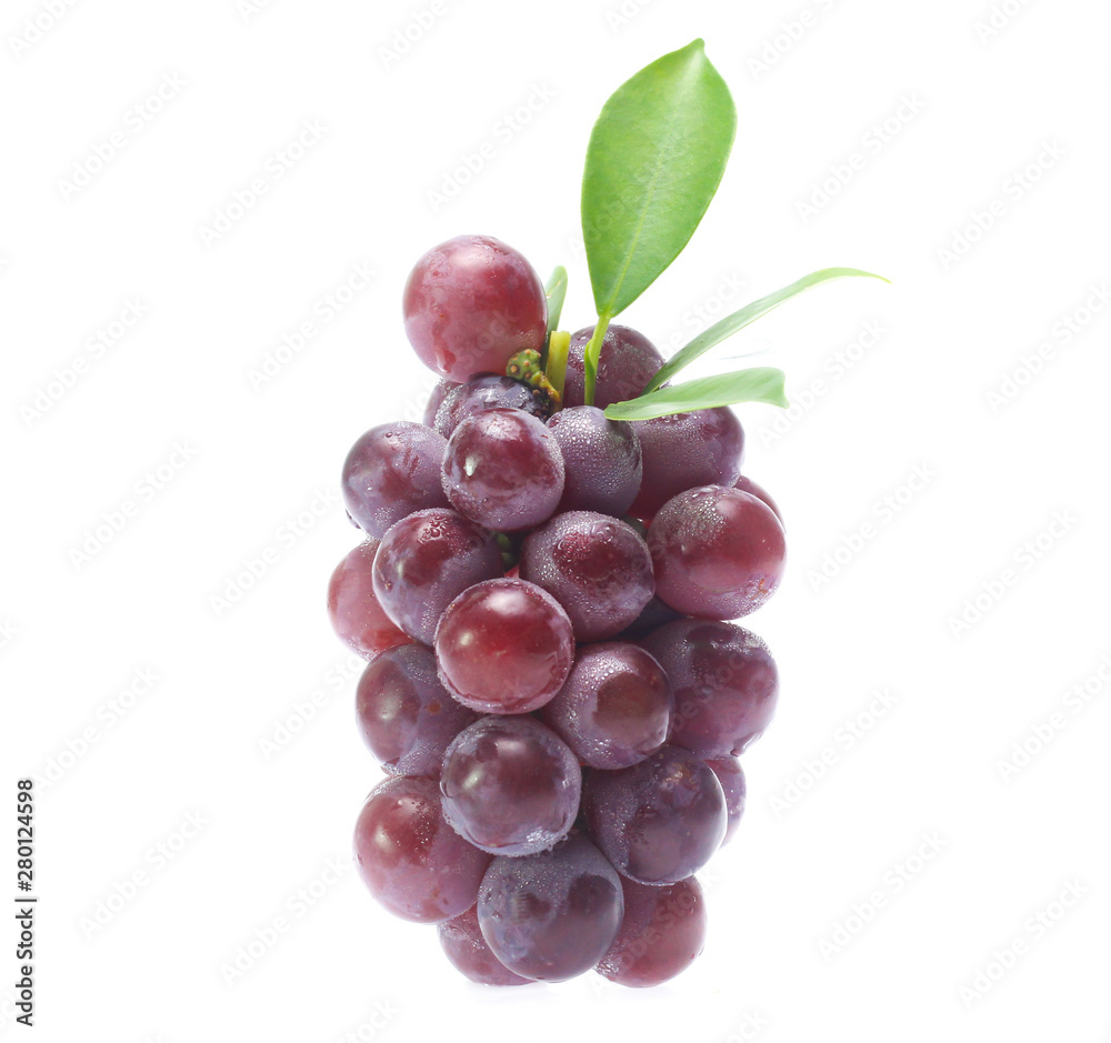 Fototapeta premium red grape isolated on white
