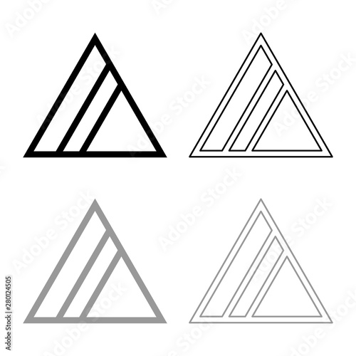 Not allowed black greyn Do not can bleached with chlorine Clothes care symbols Washing concept Laundry sign icon outline set black grey color vector illustration flat style image