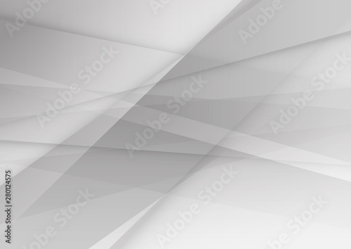 Abstract geometric white and grey color background. Technology modern design. Vector illustration.