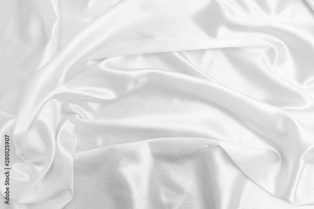 Obraz premium White satin fabric texture background