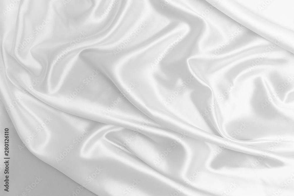 Obraz premium White satin fabric texture background