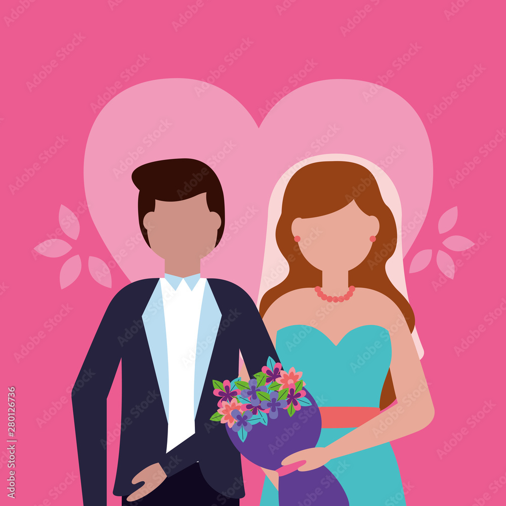 flat design wedding people image flat design wedding people image