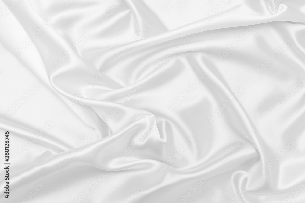 White satin fabric texture background