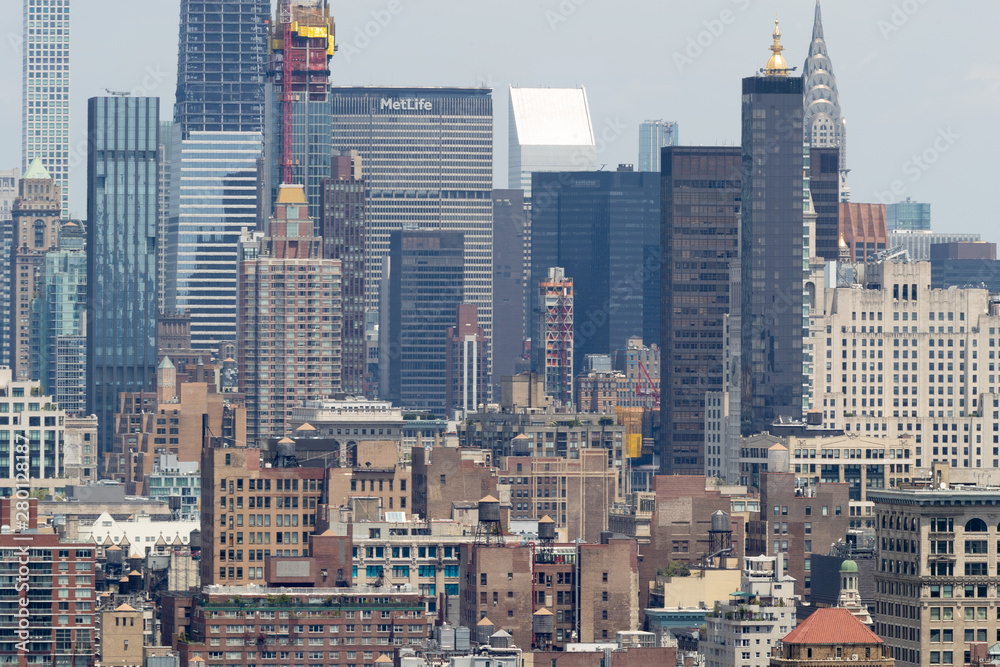 New York City Manhattan midtown buildings skyline New York City Manhattan midtown buildings skyline