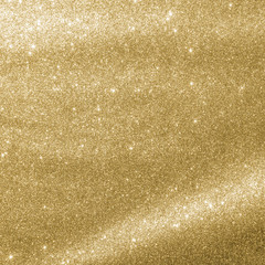 Gold glitter texture sparkling shiny wrapping paper background for Christmas holiday seasonal wallpaper  decoration, greeting and wedding invitation card design element
