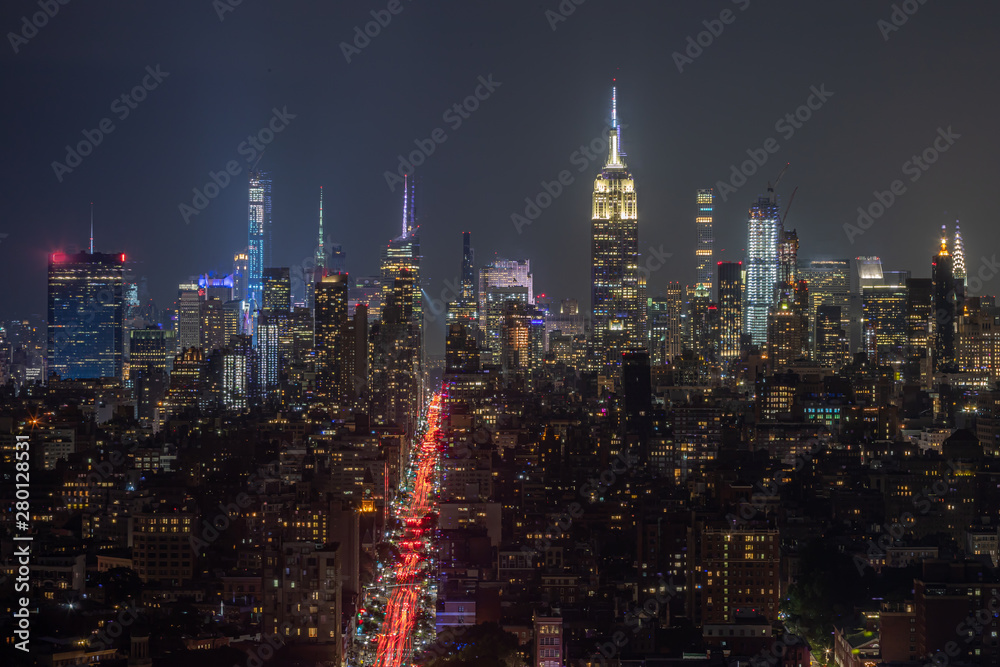 New York City Manhattan midtown buildings skyline New York City Manhattan midtown buildings skyline