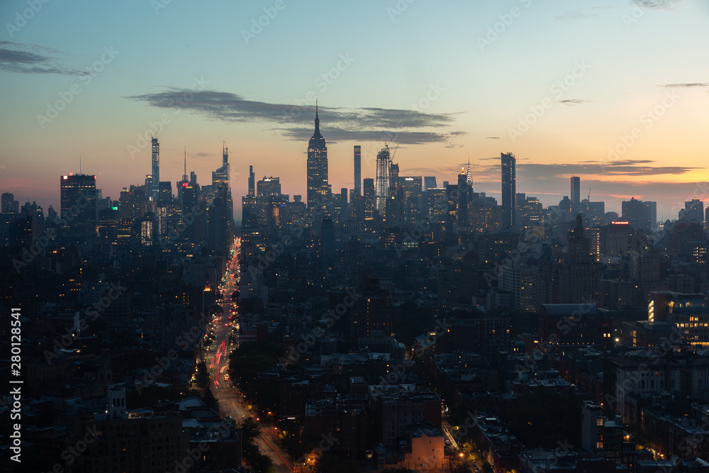 Obraz premium New York City Manhattan midtown buildings skyline