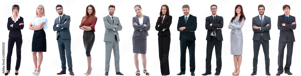 group of successful business people isolated on white group of successful business people isolated on white