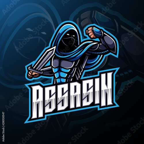 Assassin sport mascot logo design