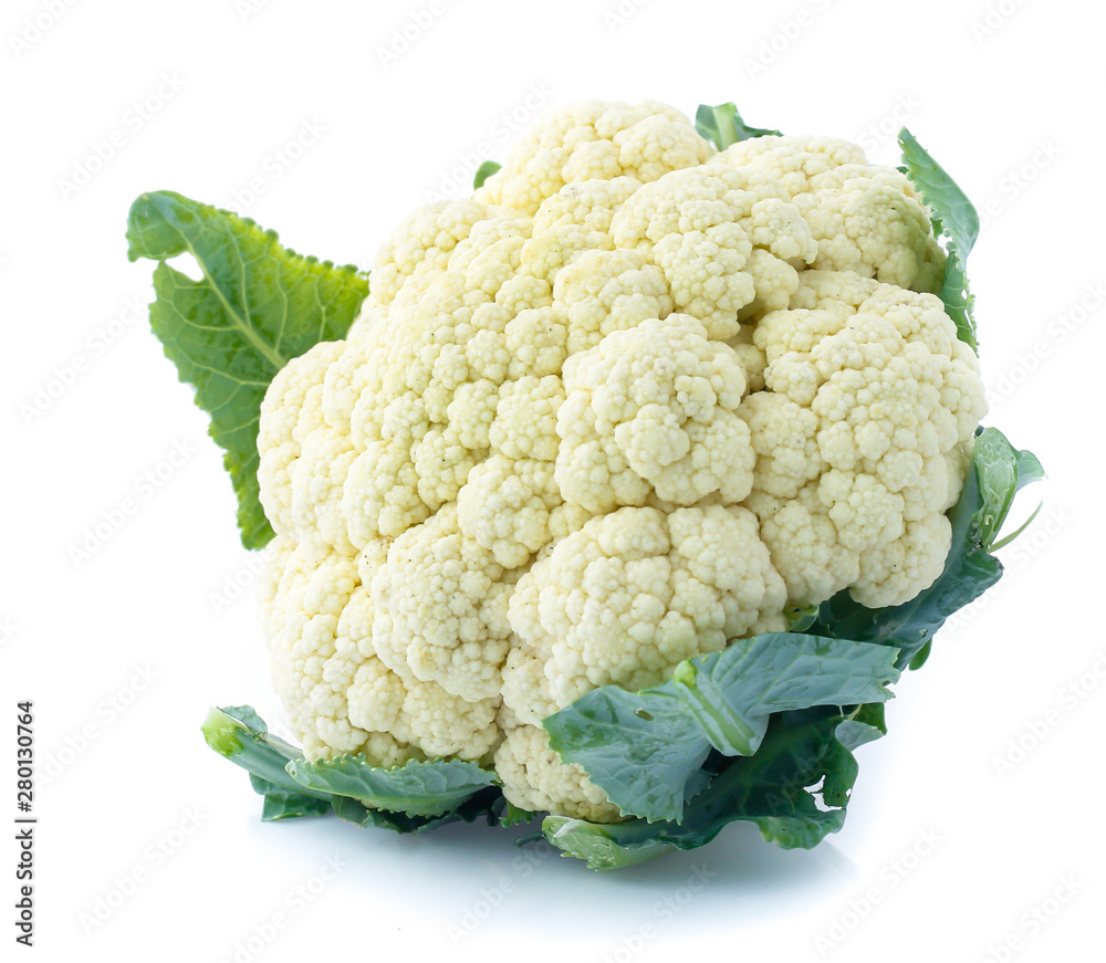 Cauliflower isolated on white background