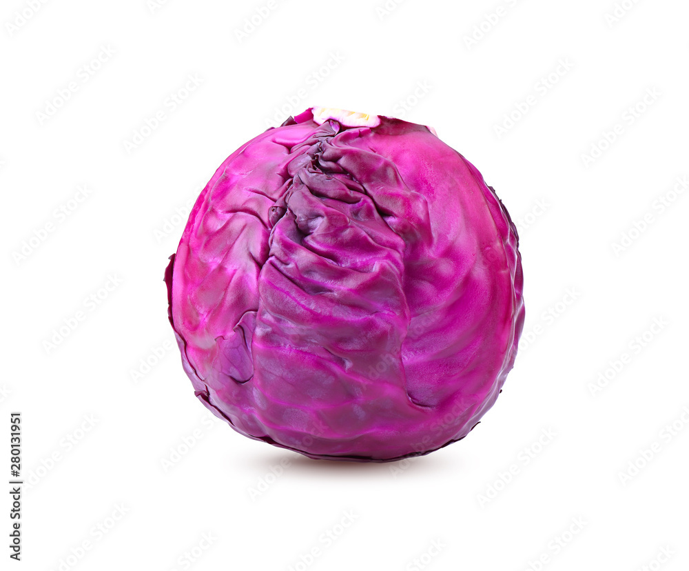 red cabbage on white background red cabbage on white background