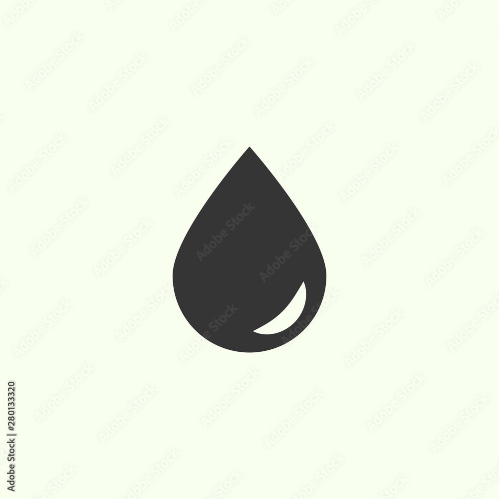 Water drop icon. Ecology icon. New trendy water drop vector icon.