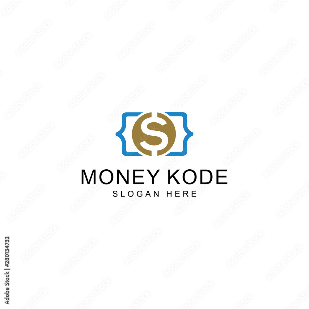 money code logo template icon design - vectorPrint money code logo template icon design - vectorPrint