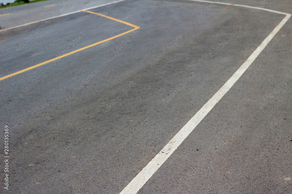 Abstract black asphalt winding Road transport