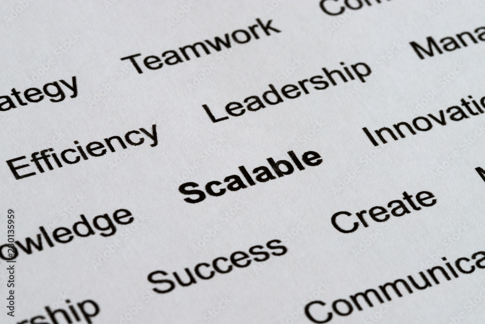 Technology Business Buzzwords on Printed Paper Technology Business Buzzwords on Printed Paper