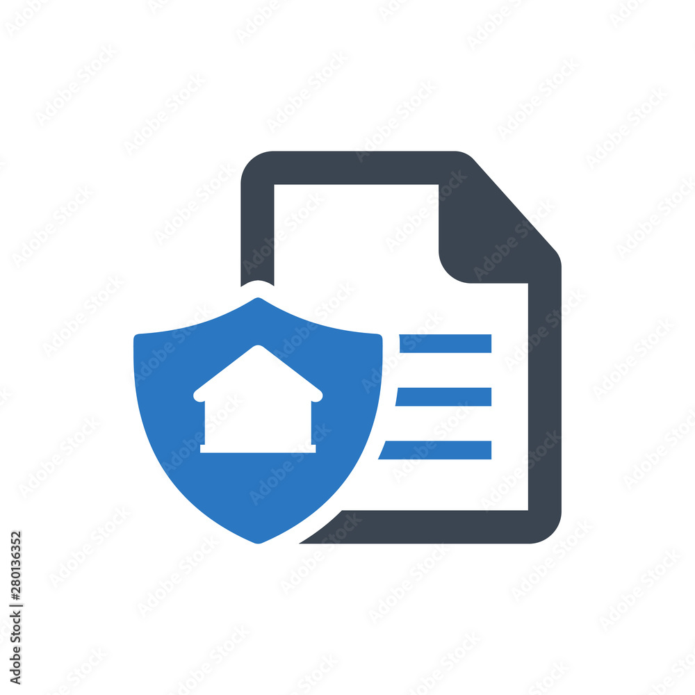 Home security policy icon Home security policy icon